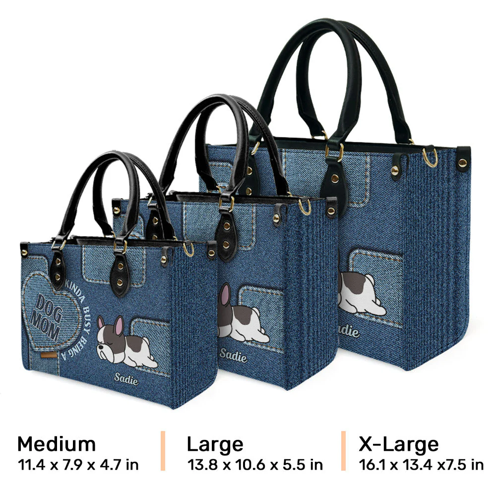Busy Mom - Personalized Custom Leather Bag - Image 5