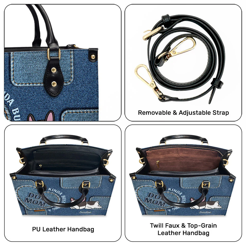 Busy Mom - Personalized Custom Leather Bag - Image 6