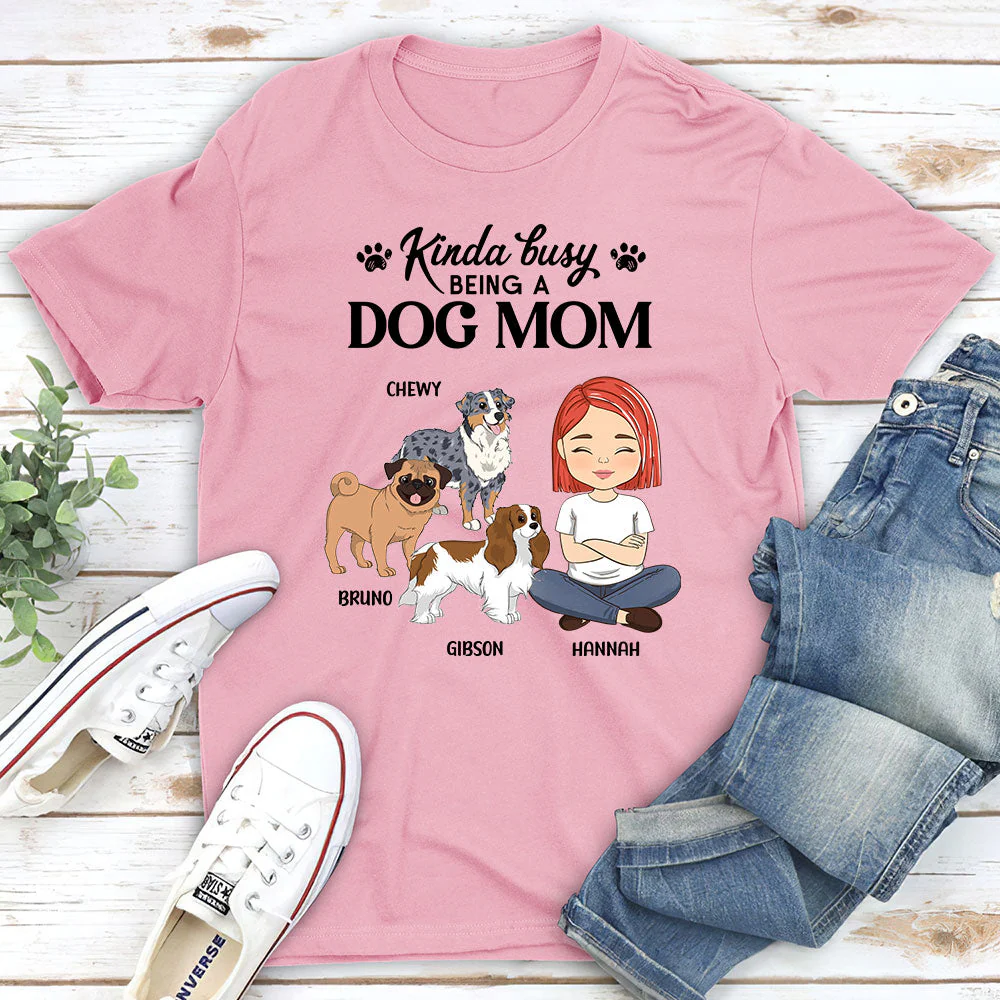 Busy Mom - Personalized Custom Unisex T-shirt - Image 3