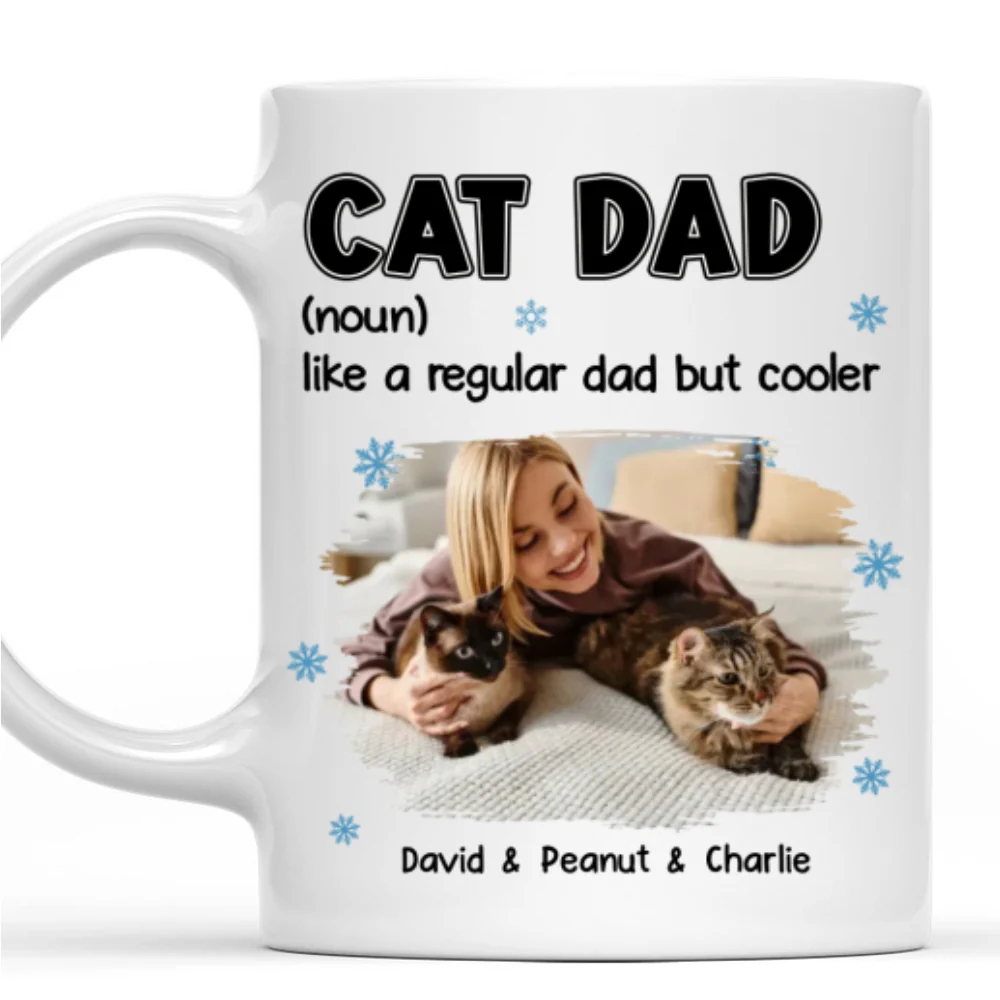 But Cooler Cat Version Photo - Personalized Custom Coffee Mug - Image 4