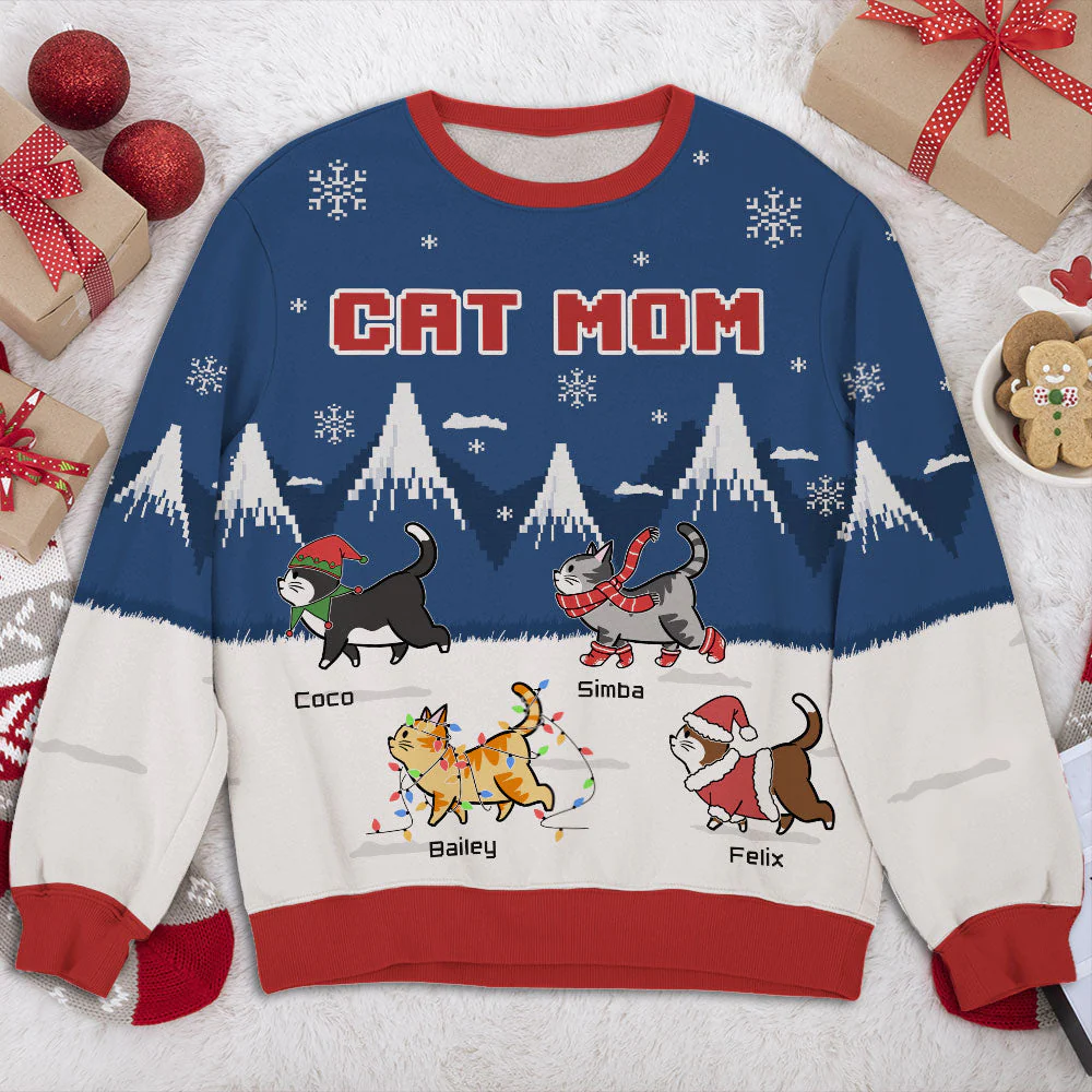 Cad Dad Mom Forest - Personalized Custom All-Over-Print Sweatshirt - Image 4