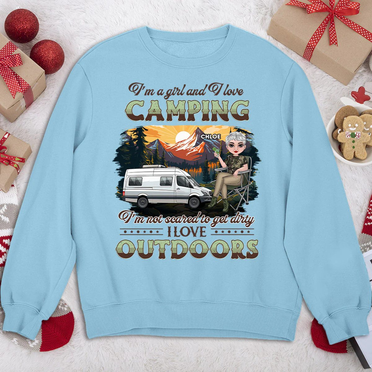 Camping Lover - Personalized Custom Sweatshirt - Image 4