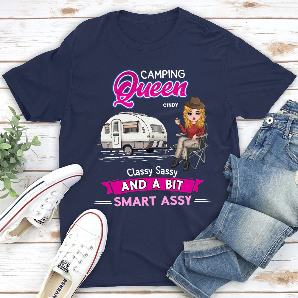 Camping Queen - Personalized Custom Unisex T-shirt - Image 2