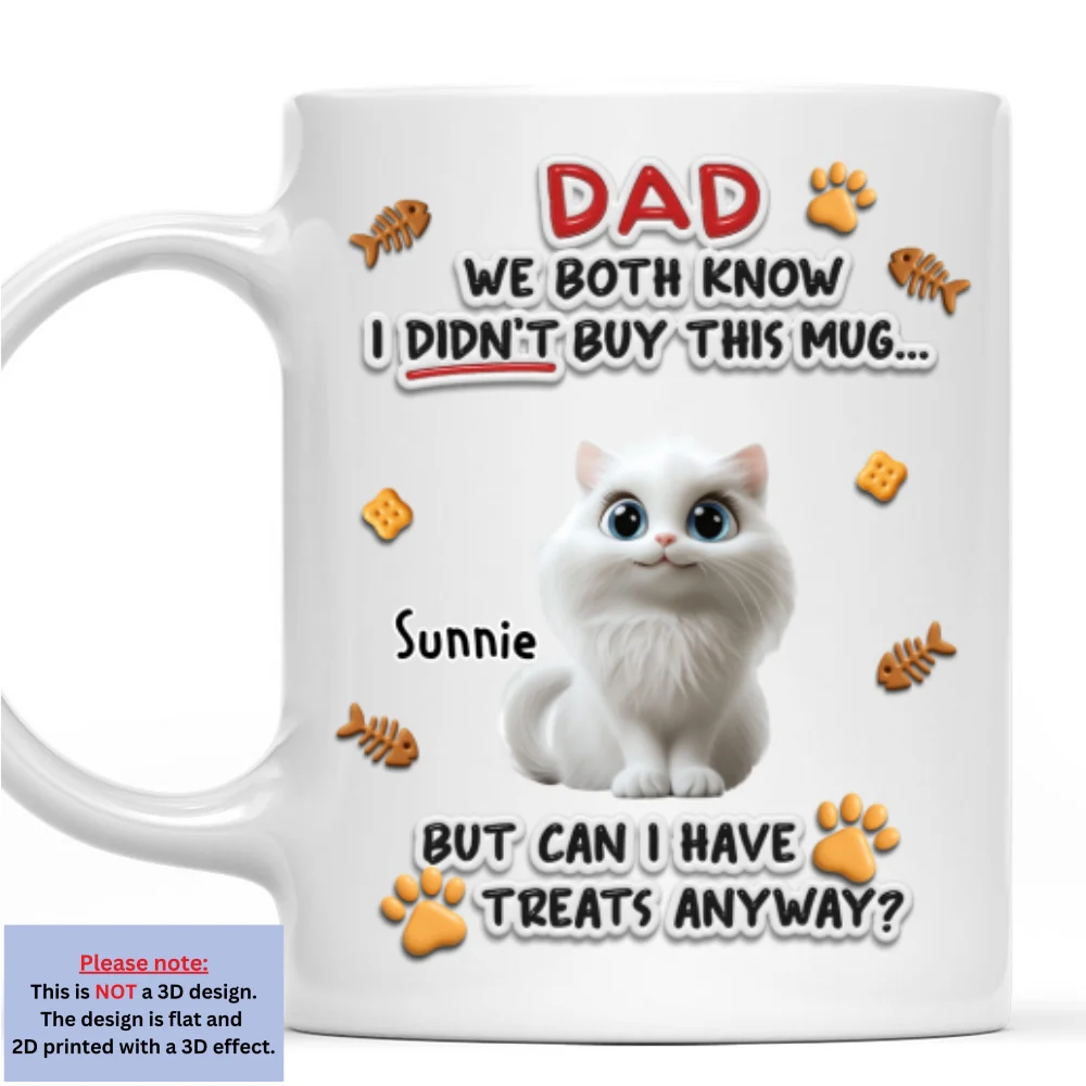 Can Cat Have Treats - Personalized Custom 3D Effect Mug - Image 7