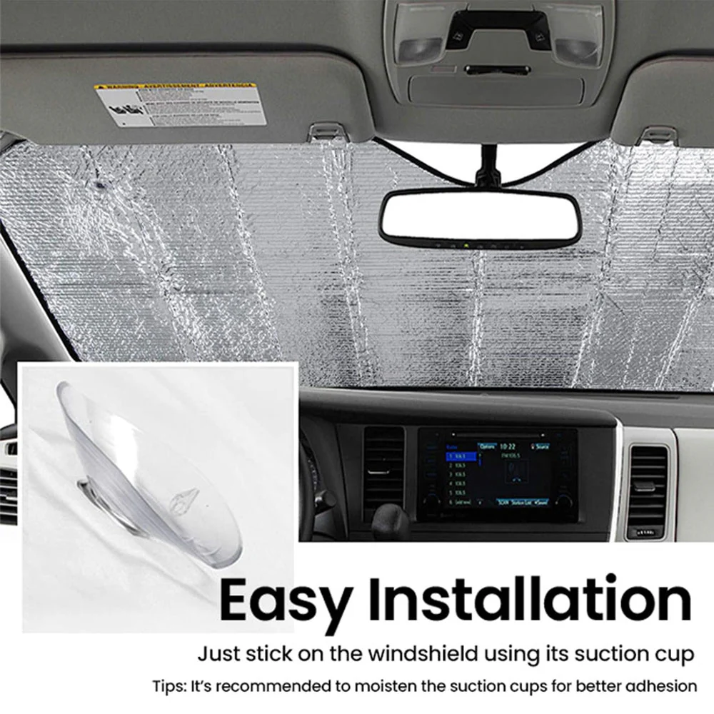 Can You See Us - Personalized Custom Car Sunshade - Image 5