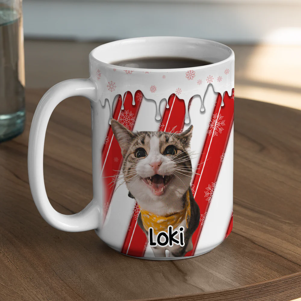 Candy Cartoon Photo - Personalized Custom 3D Inflated Effect Coffee Mug - Image 6