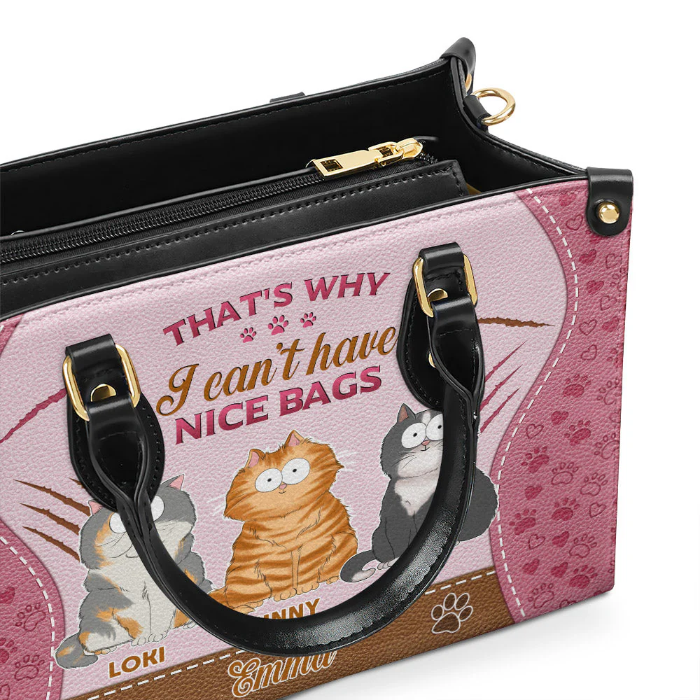 Cant Have Nice Things - Personalized Custom Leather Bag - Image 4