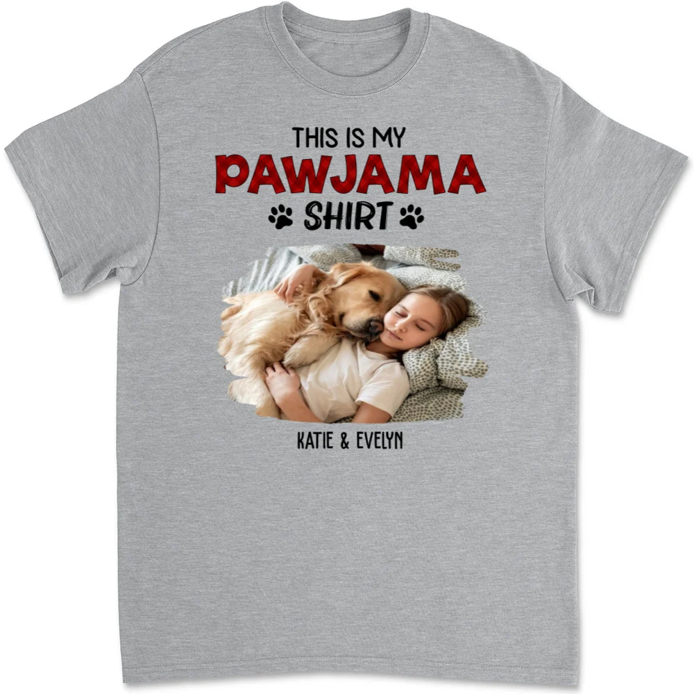 Cartoon Funny Pajama Shirt Photo - Personalized Custom Unisex T-Shirt - Image 7