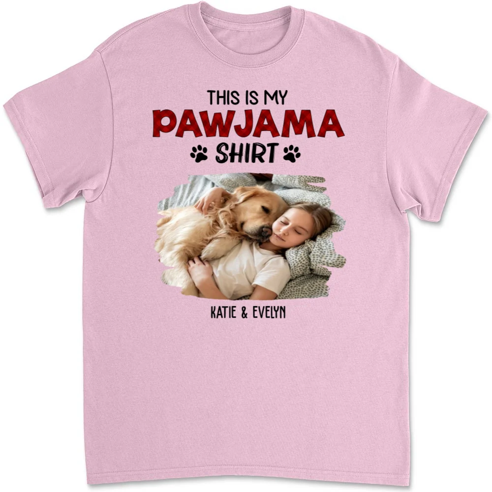 Cartoon Funny Pajama Shirt Photo - Personalized Custom Unisex T-Shirt - Image 9