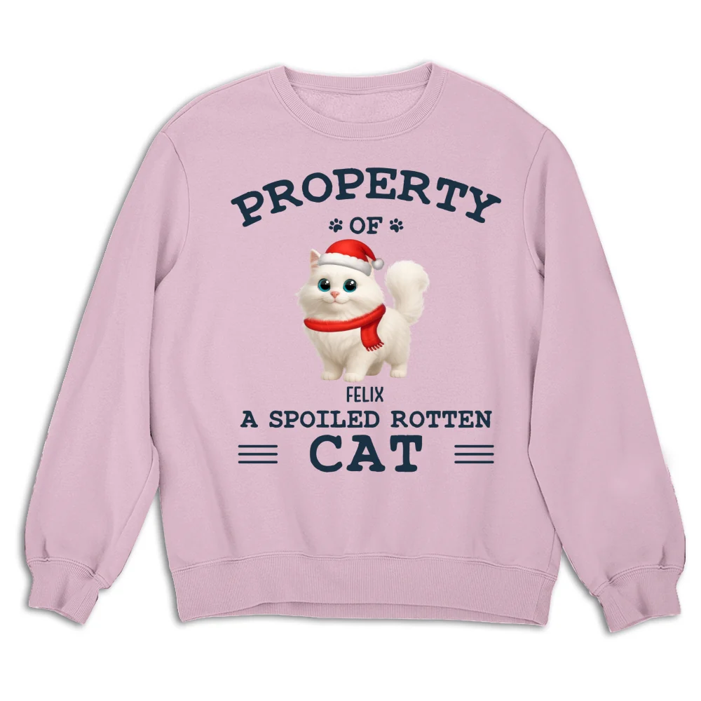 Cartoon Spoiled Rotten Cats - Personalized Custom Sweatshirt - Image 5