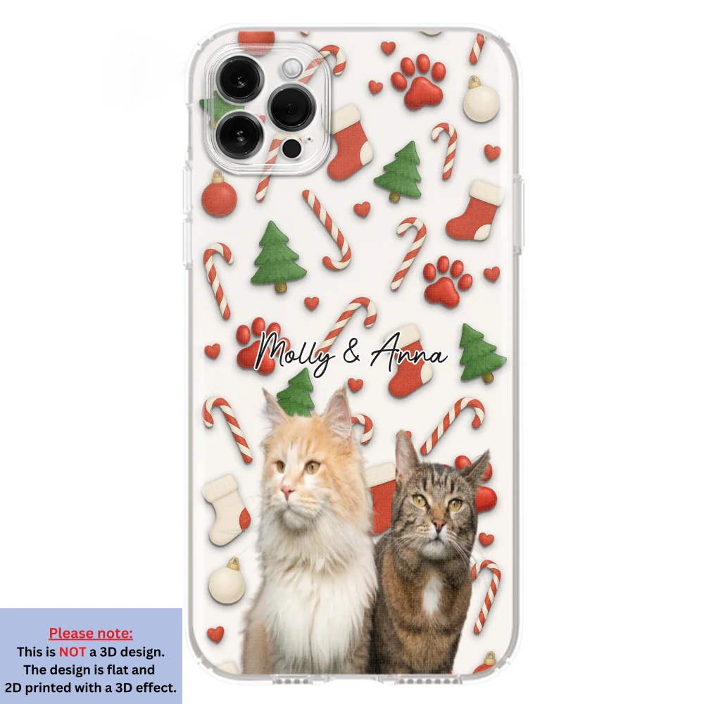 Cat And Human Cartoon Ver 2 Photo - Personalized Custom Phone Case - Image 11