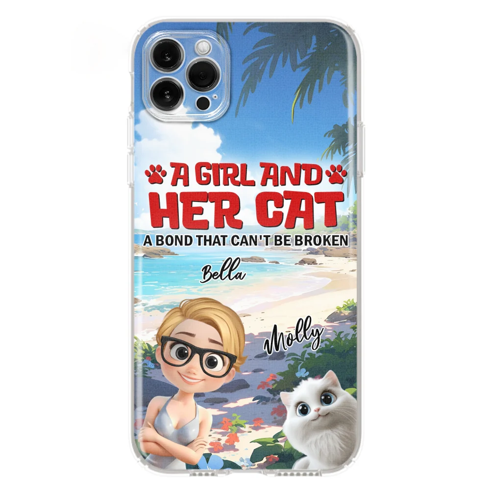Cat And Mom Summer  - Personalized Custom Phone Case - Image 13