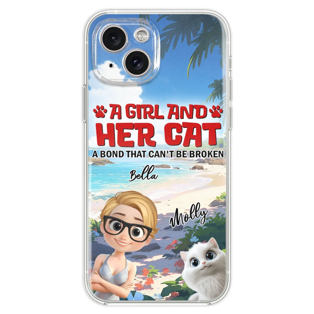 Cat And Mom Summer  - Personalized Custom Phone Case - Image 19