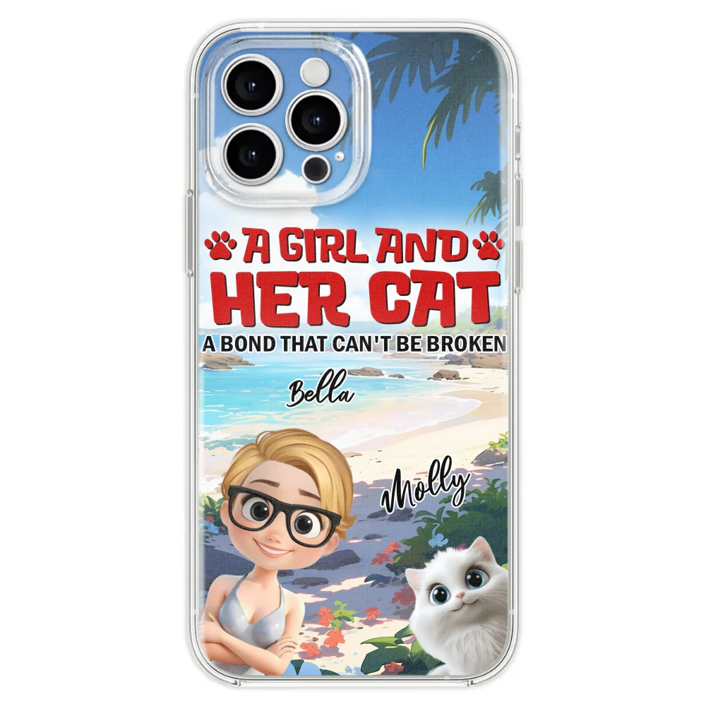 Cat And Mom Summer  - Personalized Custom Phone Case - Image 25