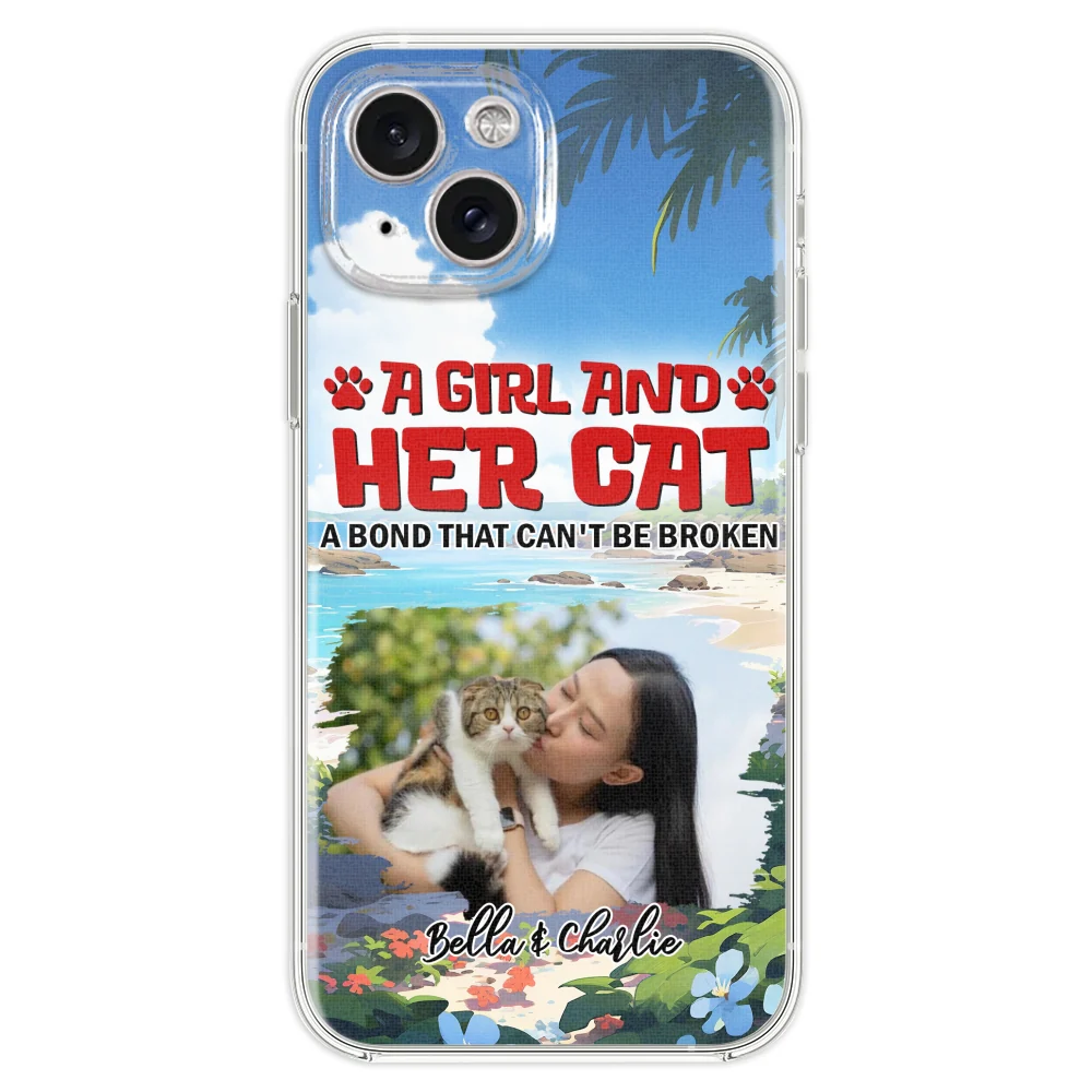 Cat And Mom Summer Photo - Personalized Custom Phone Case - Image 17