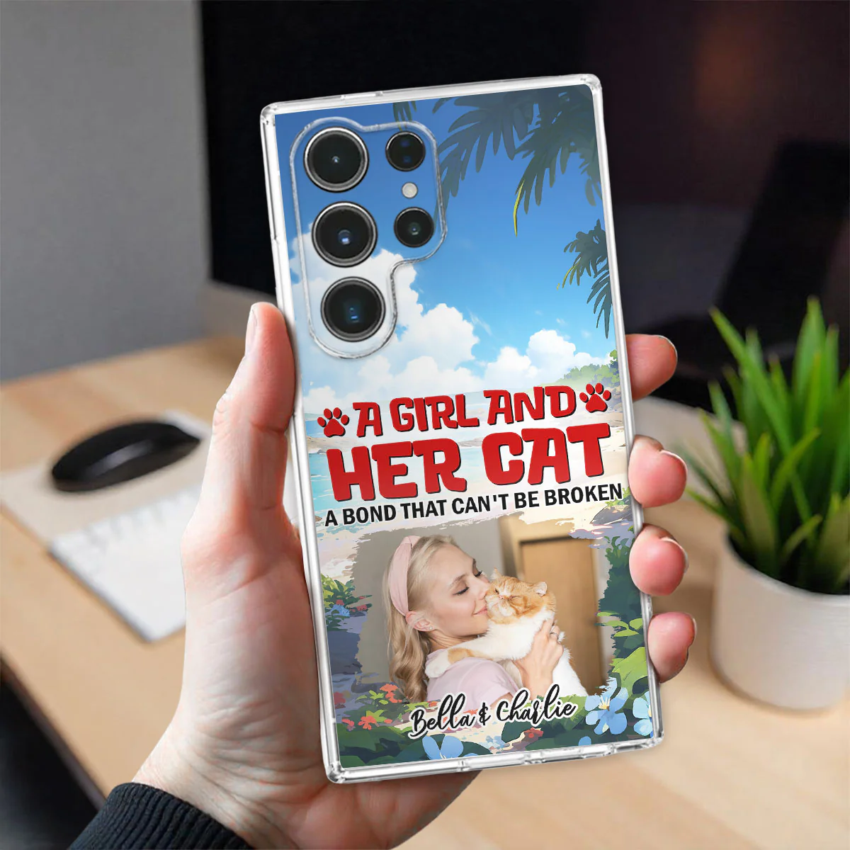 Cat And Mom Summer Photo - Personalized Custom Phone Case - Image 24