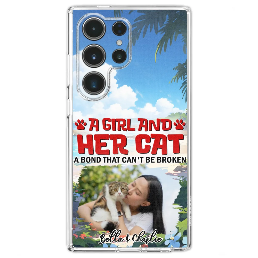 Cat And Mom Summer Photo - Personalized Custom Phone Case - Image 26