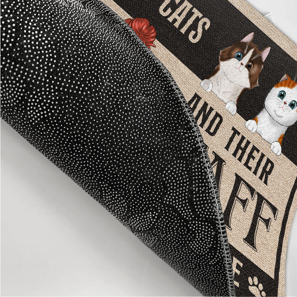 Cat And Staff - Personalized Custom Doormat - Image 3