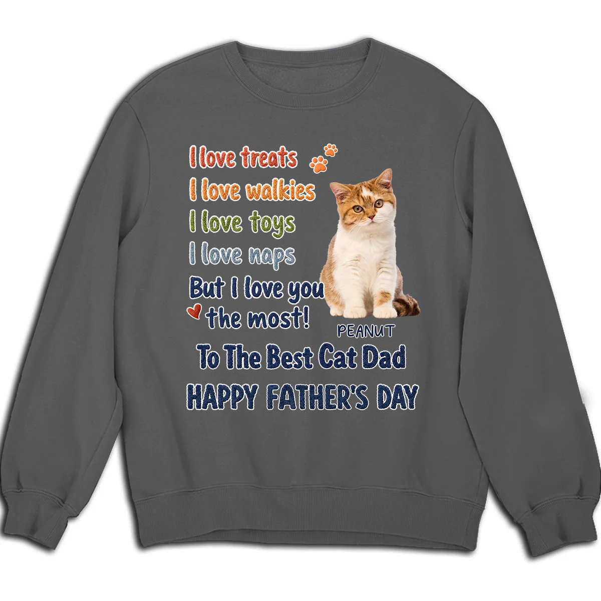 Cat Dad Better Than Treats Photo - Personalized Custom Shirt - Image 6