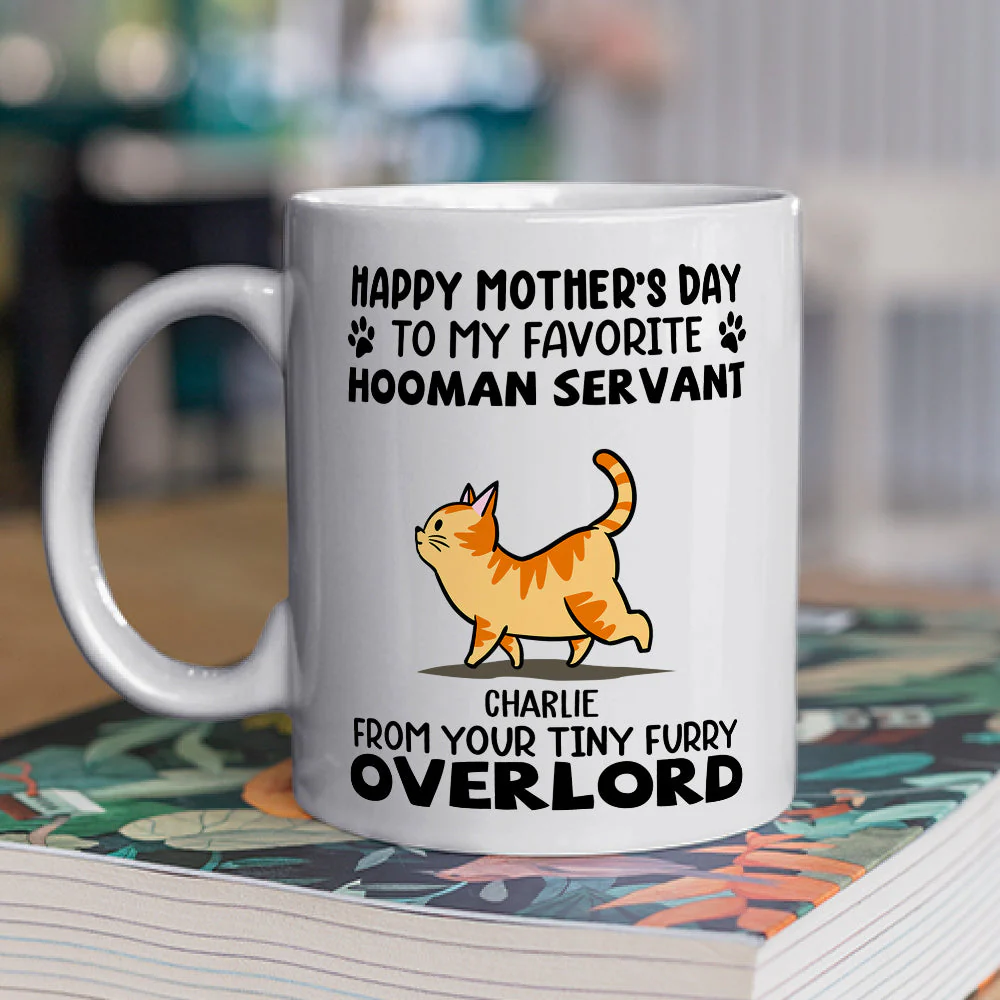 Cat Favorite Hooman Servant - Personalized Custom Coffee Mug - Image 3
