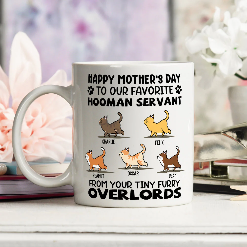 Cat Favorite Hooman Servant - Personalized Custom Coffee Mug - Image 4