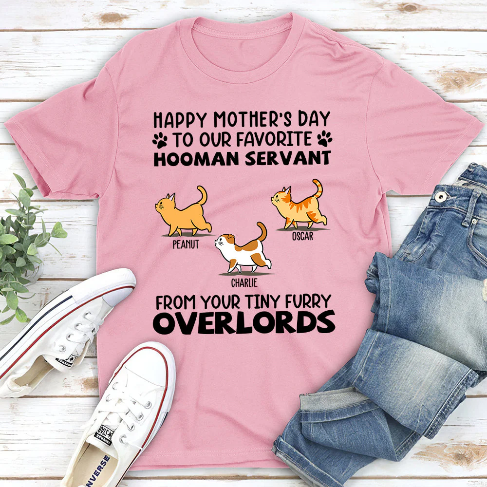 Cat Favorite Hooman Servant - Personalized Custom Unisex T-shirt - Image 2