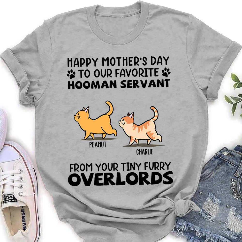 Cat Favorite Hooman Servant - Personalized Custom Women's T-shirt