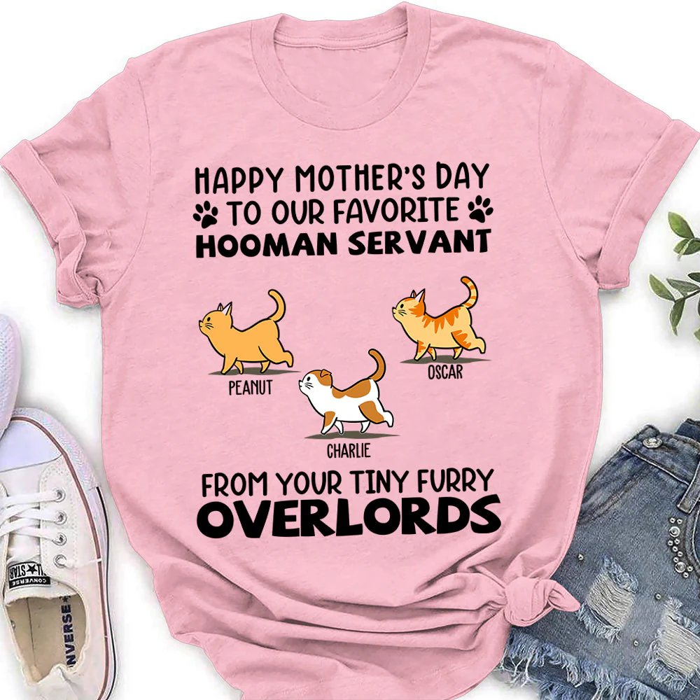 Cat Favorite Hooman Servant - Personalized Custom Women's T-shirt - Image 3