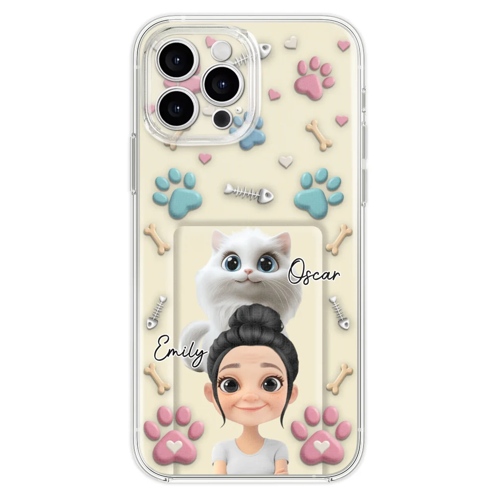 Cat Mom Cartoon - Personalized Custom 3D Effect Phone Case - Image 20