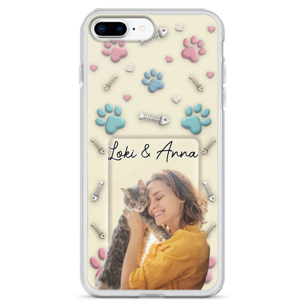 Cat Mom Cartoon Photo - Personalized Custom 3D Effect Phone Case - Image 4