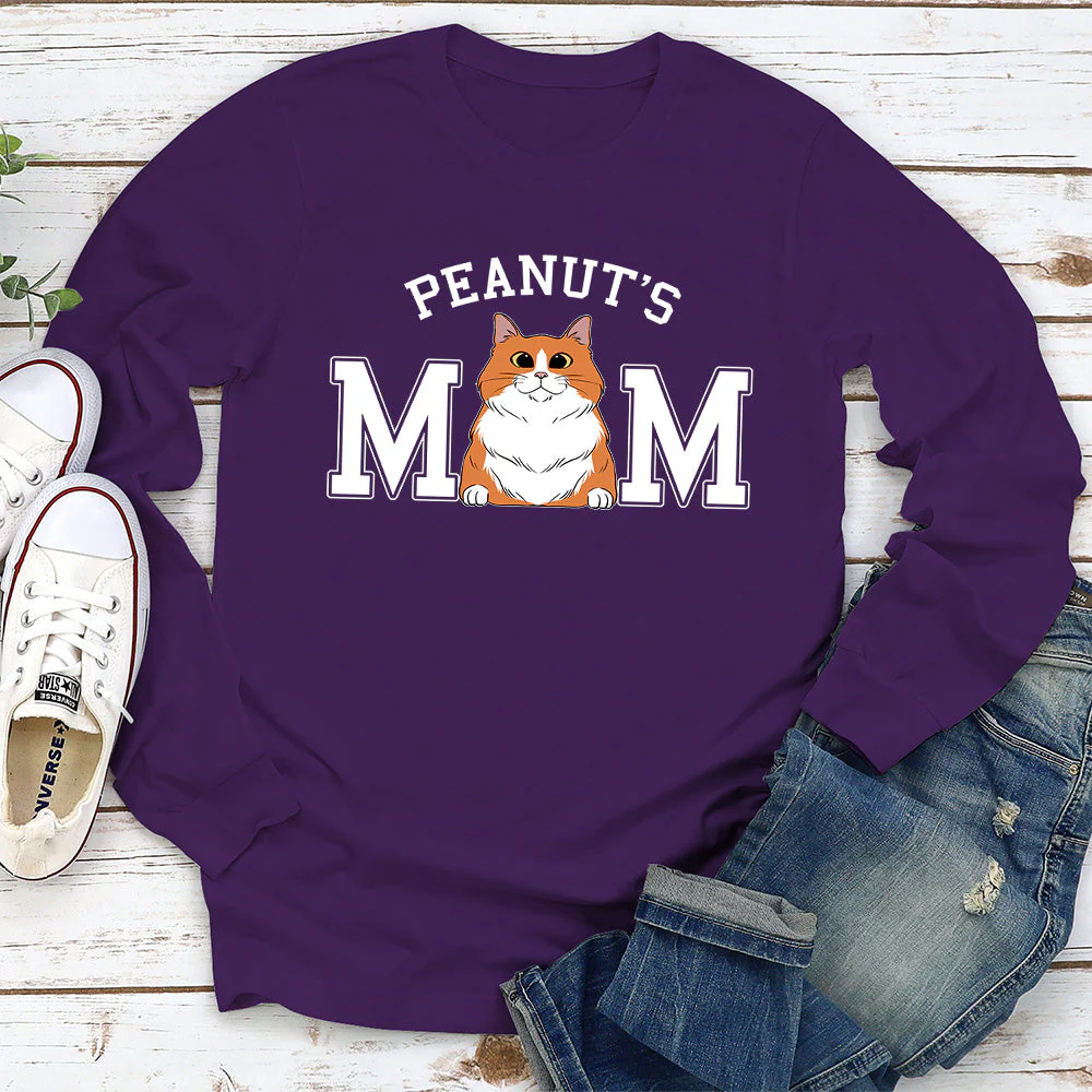 Cat Mom/Dad Basic - Personalized Custom Long Sleeve T-shirt - Image 5