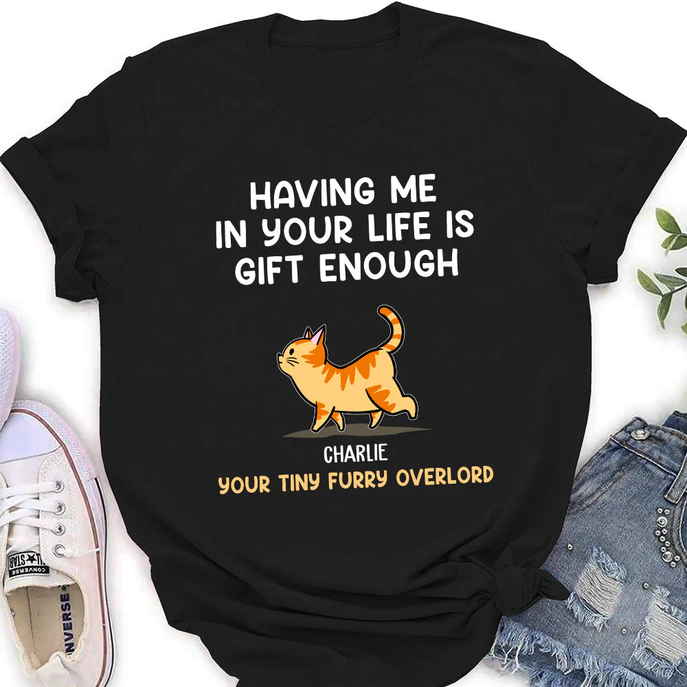 Cat Mom Gift 1 - Personalized Custom Women's T-shirt - Image 2