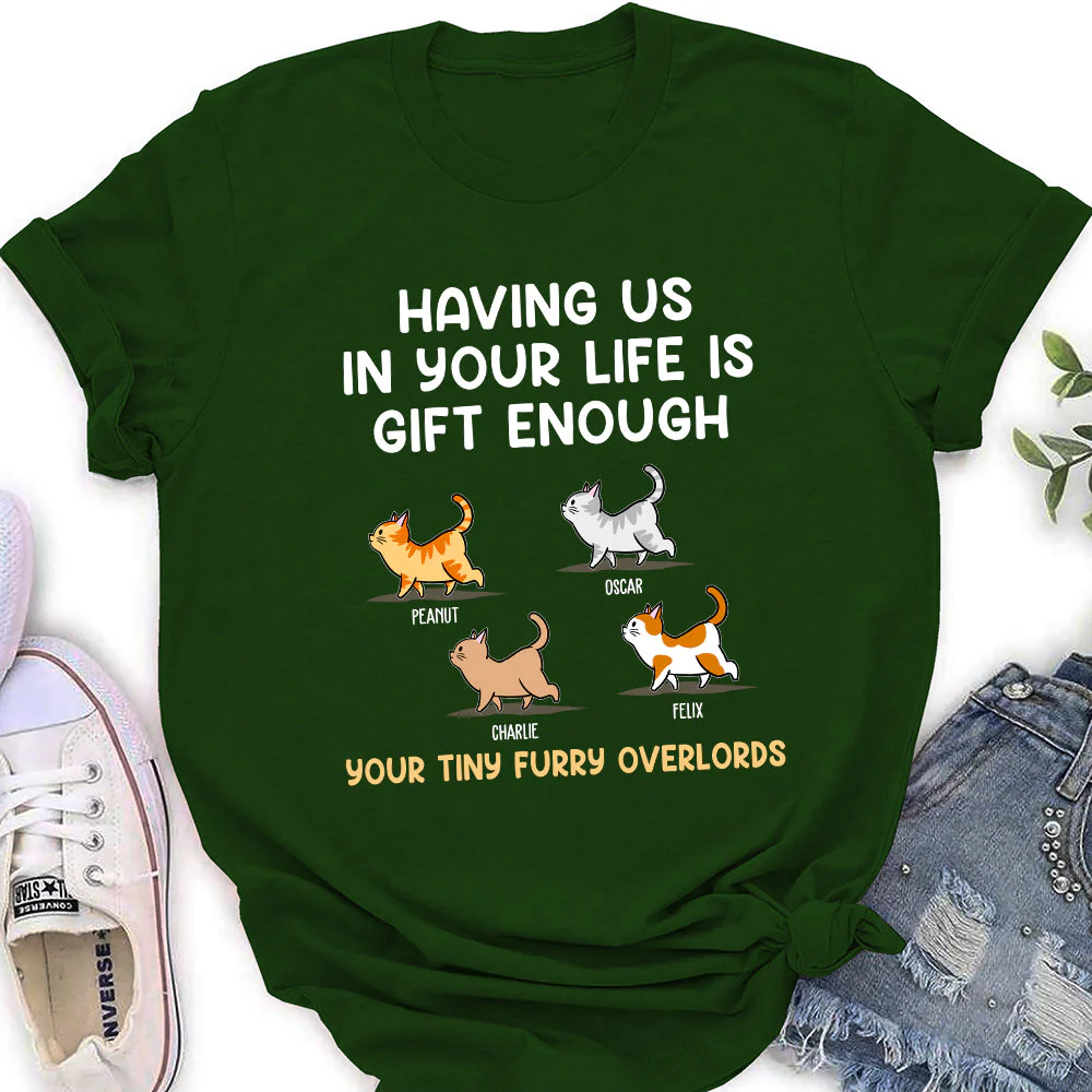 Cat Mom Gift 1 - Personalized Custom Women's T-shirt - Image 4