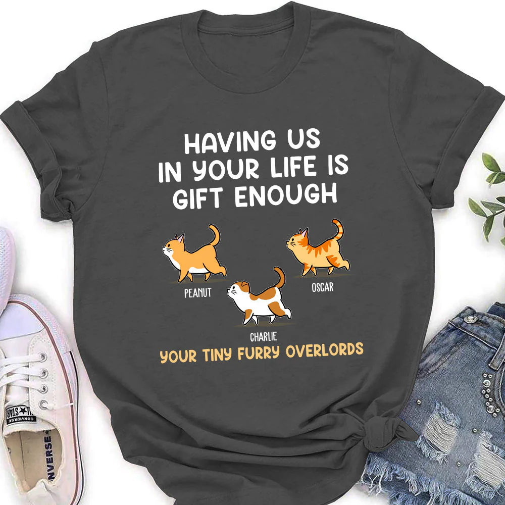 Cat Mom Gift 1 - Personalized Custom Women's T-shirt - Image 5