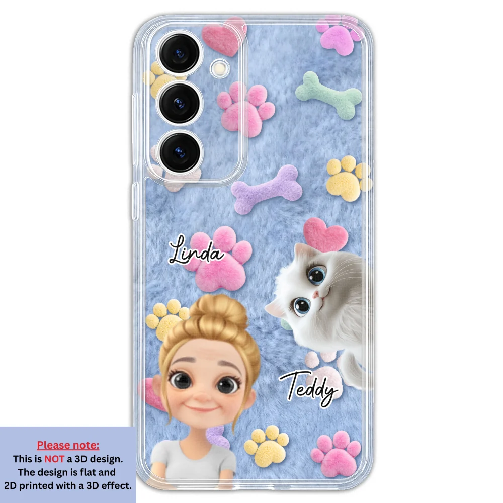 Cat Mom Mum With Fur Baby - Personalized Custom 3D Effect Phone Case - Image 36
