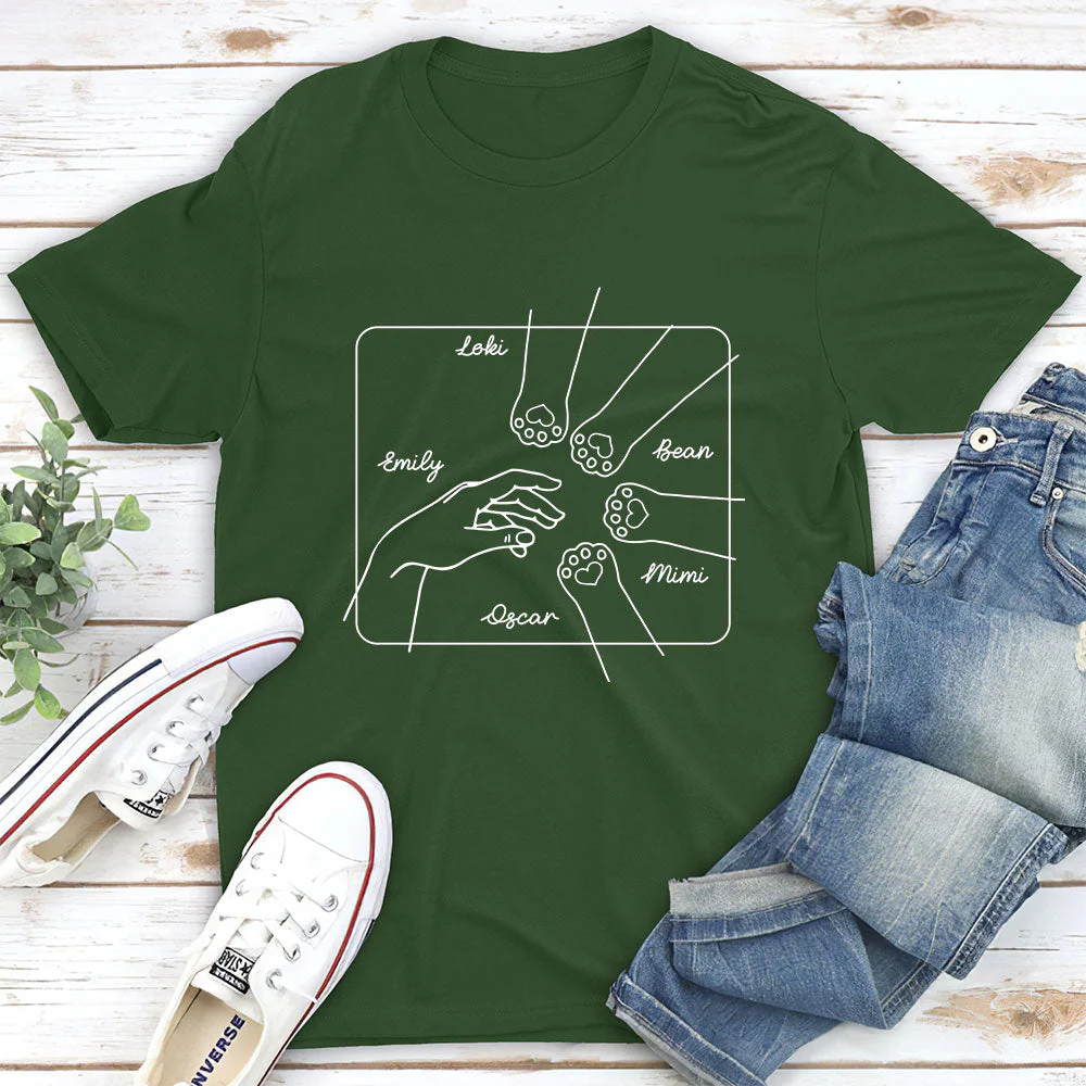 Cat Paw - Personalized Custom Unisex T-shirt - Image 4