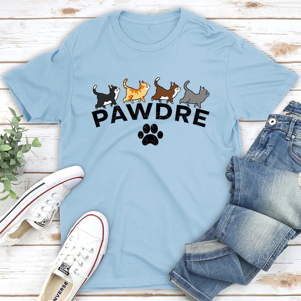 Cat Pawdre - Personalized Custom Unisex T-shirt - Image 3