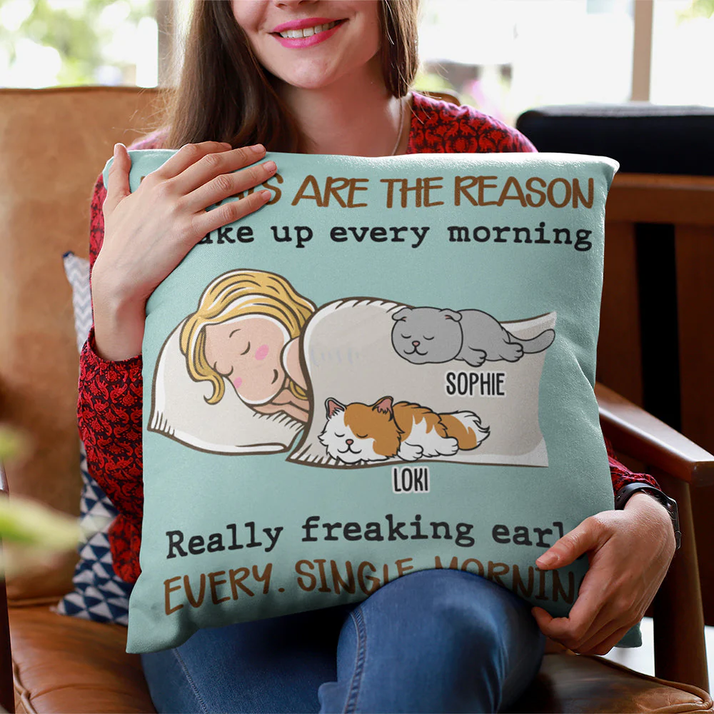 Cat Reason - Throw Pillow - Image 5