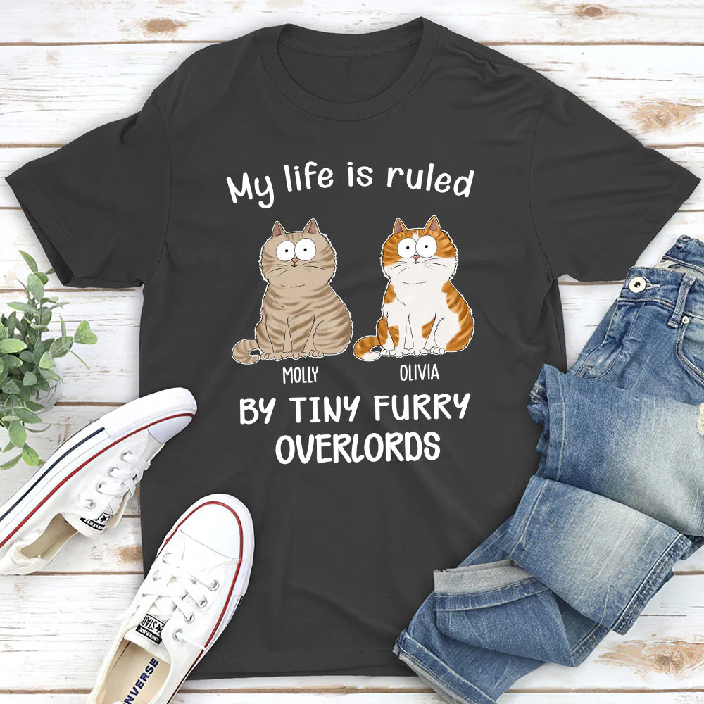 Cat Ruled My Life - Personalized Custom Premium T-shirt - Image 2