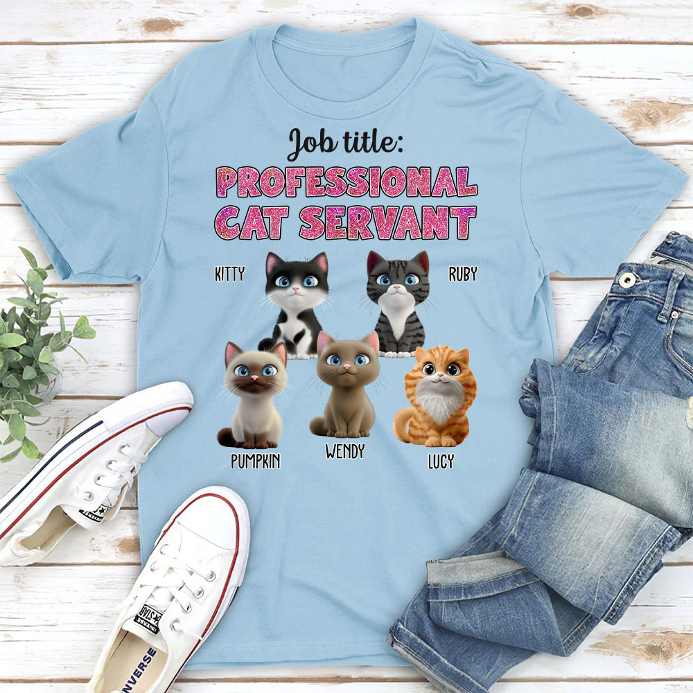 Cat Servant New Style - Personalized Custom Unisex T-shirt - Image 3