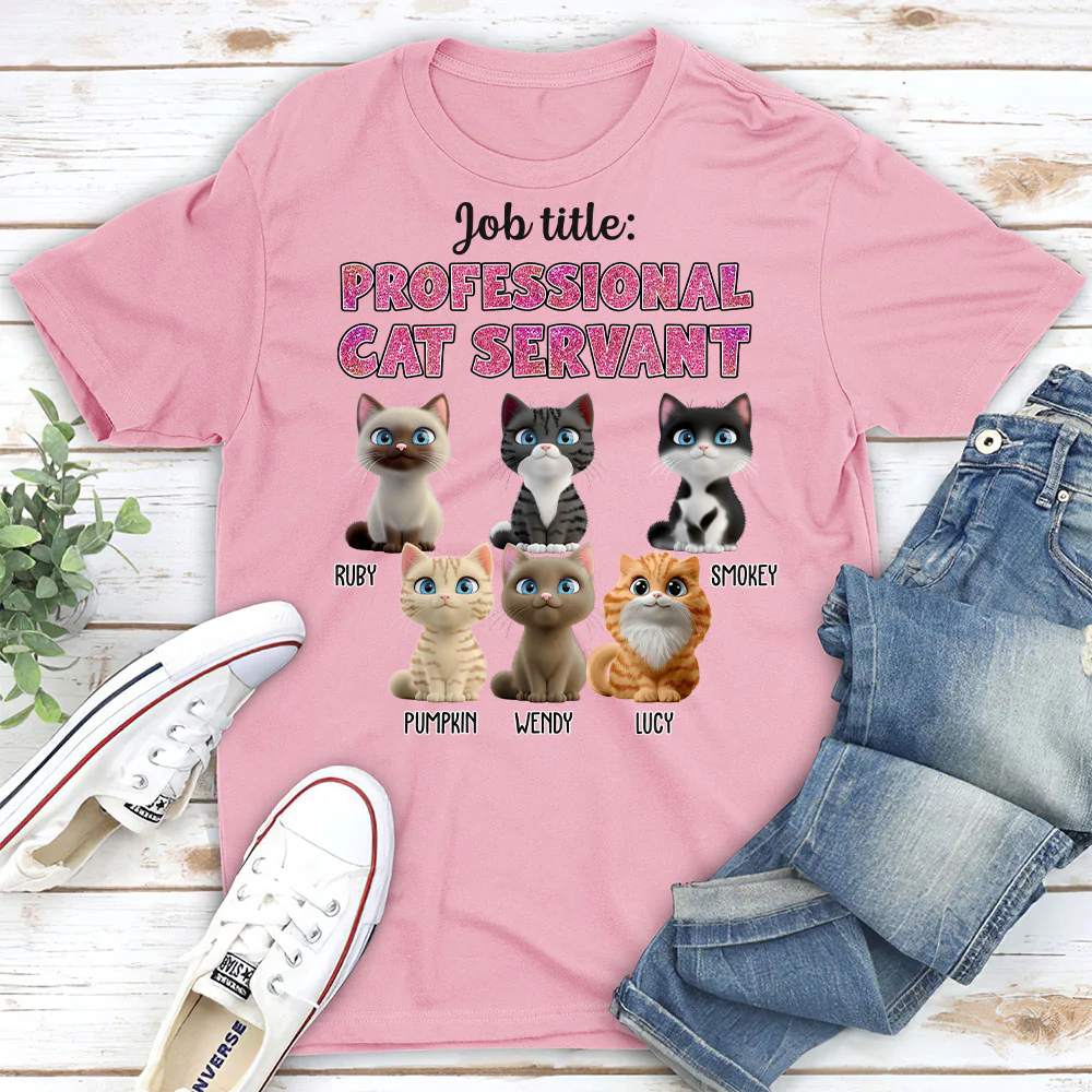 Cat Servant New Style - Personalized Custom Unisex T-shirt - Image 4