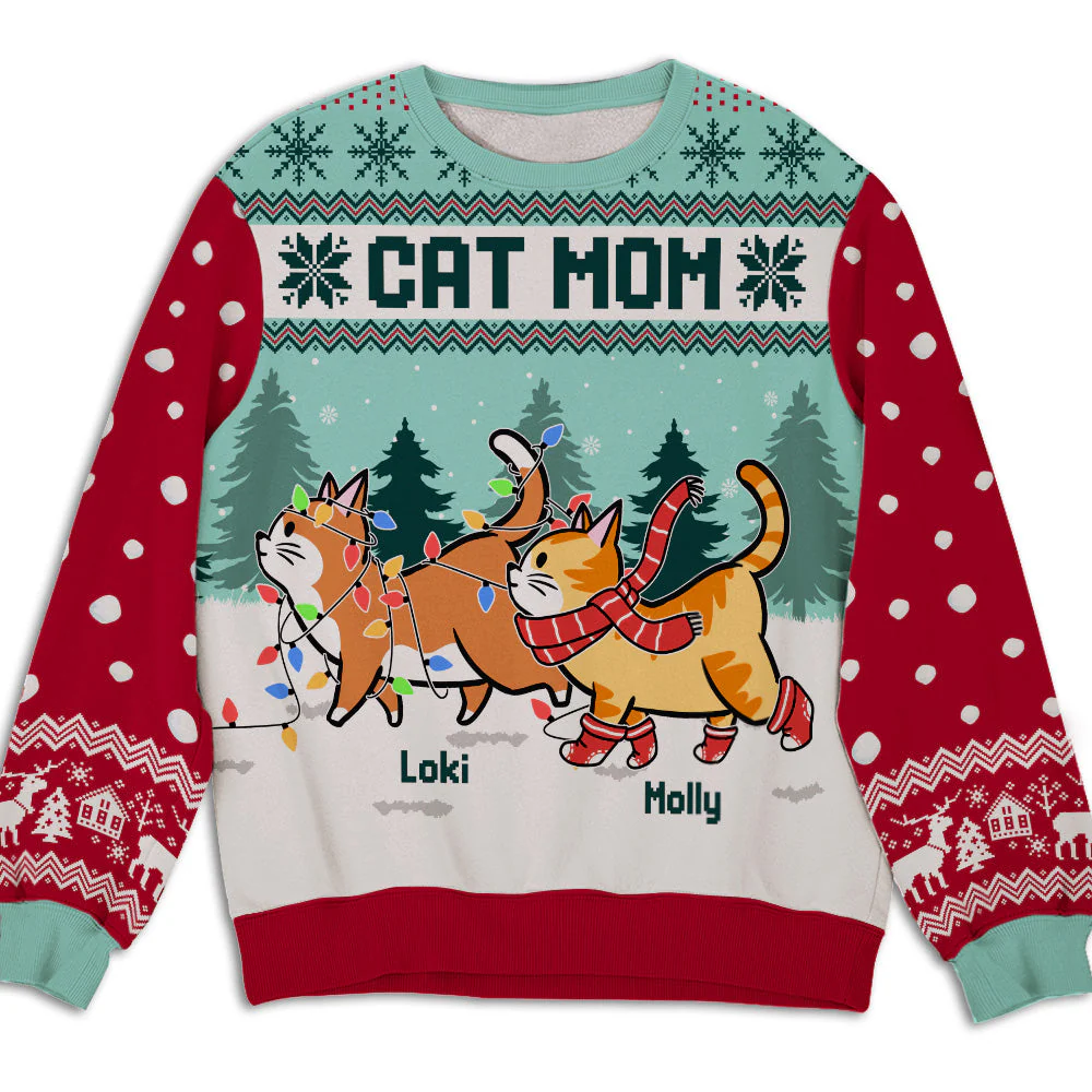 Cat Slave - Personalized Custom All-Over-Print Sweatshirt
