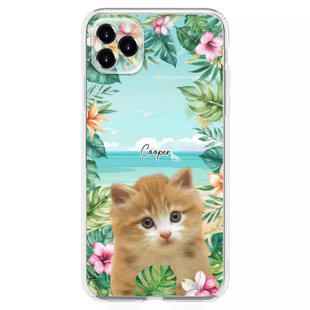 Cat Summer Photo - Personalized Custom Phone Case - Image 10