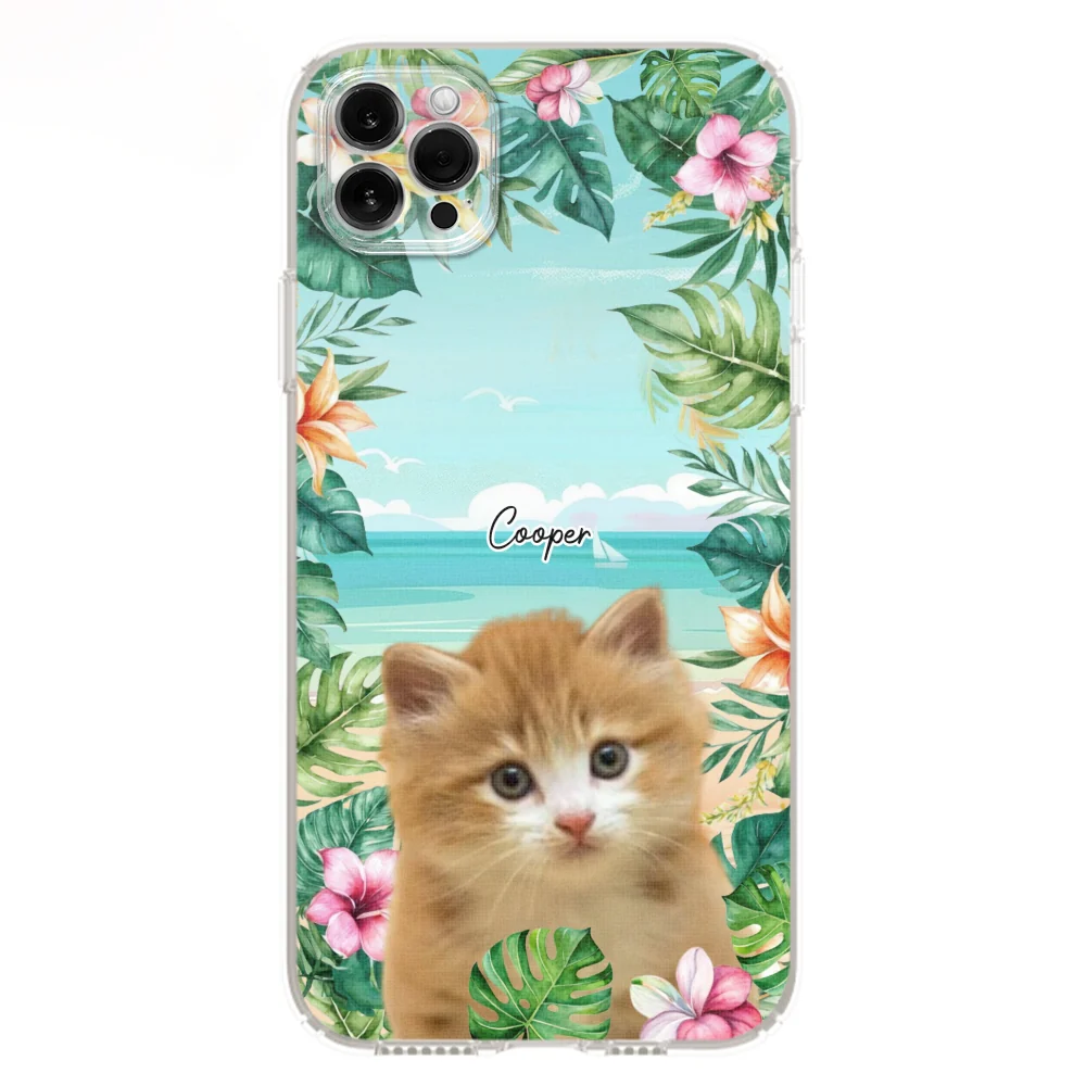 Cat Summer Photo - Personalized Custom Phone Case - Image 13