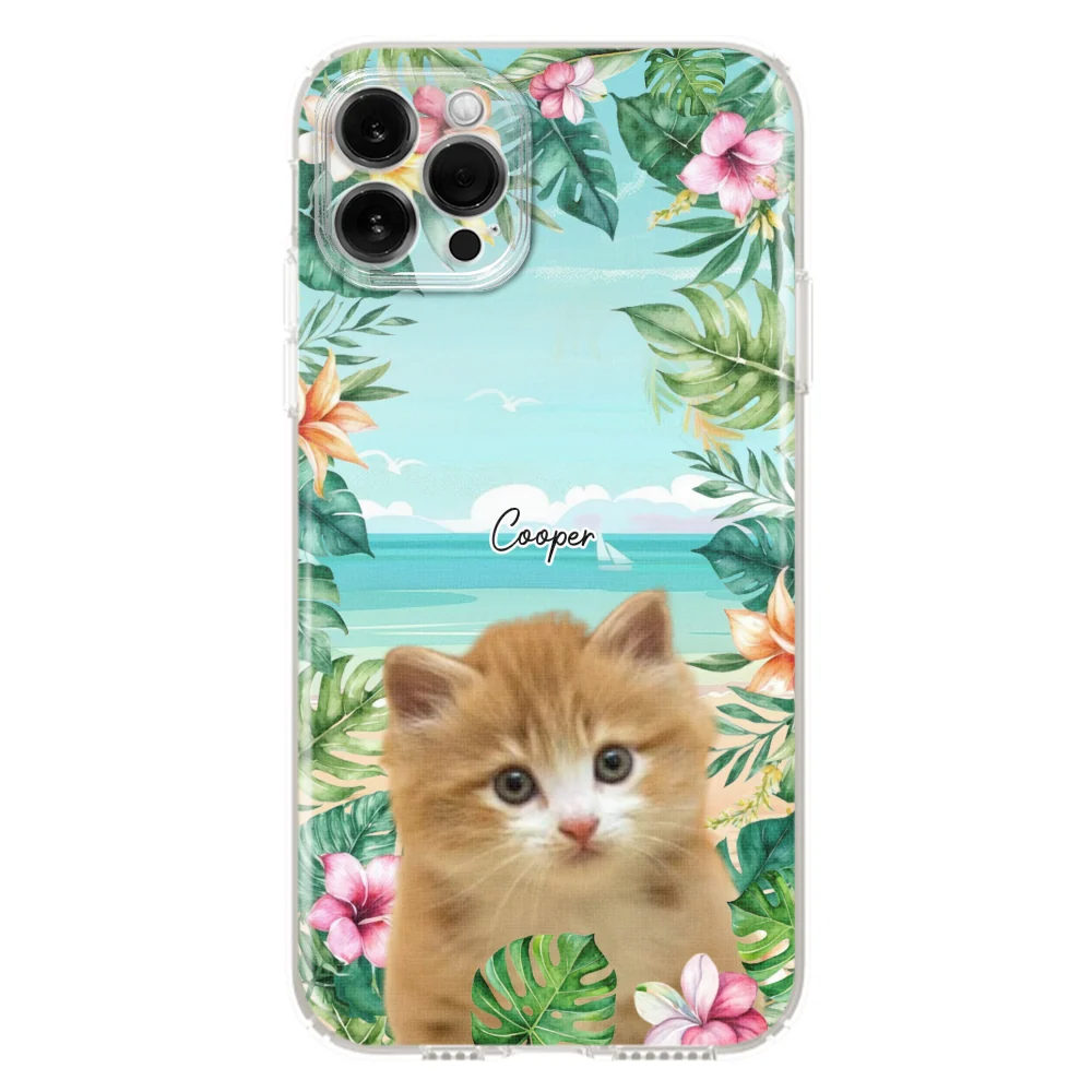 Cat Summer Photo - Personalized Custom Phone Case - Image 14