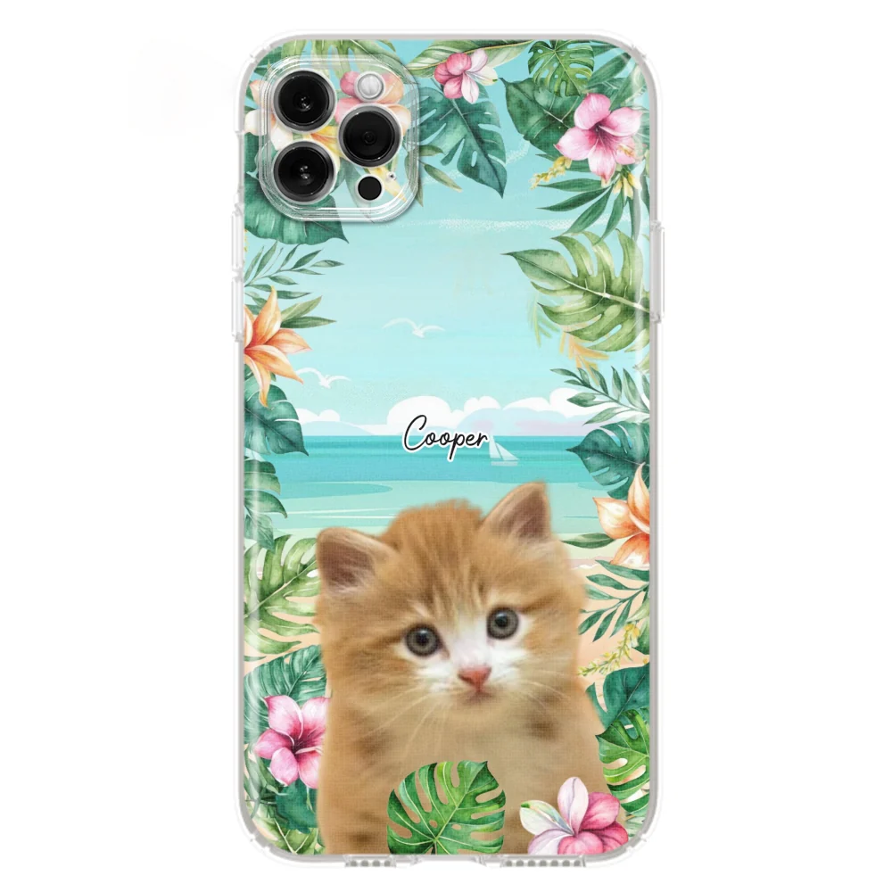 Cat Summer Photo - Personalized Custom Phone Case - Image 16