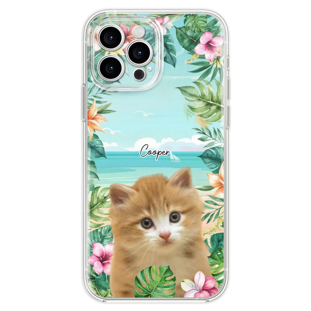 Cat Summer Photo - Personalized Custom Phone Case - Image 23