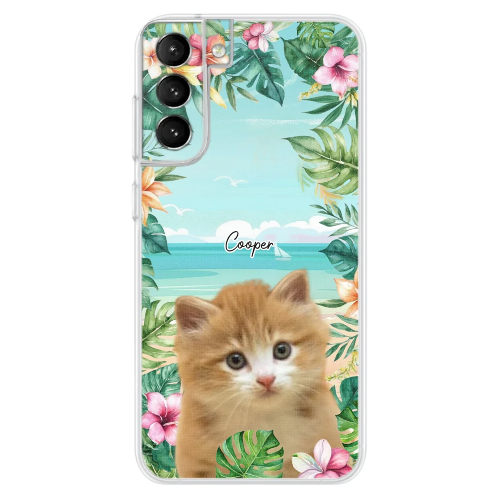 Cat Summer Photo - Personalized Custom Phone Case - Image 29