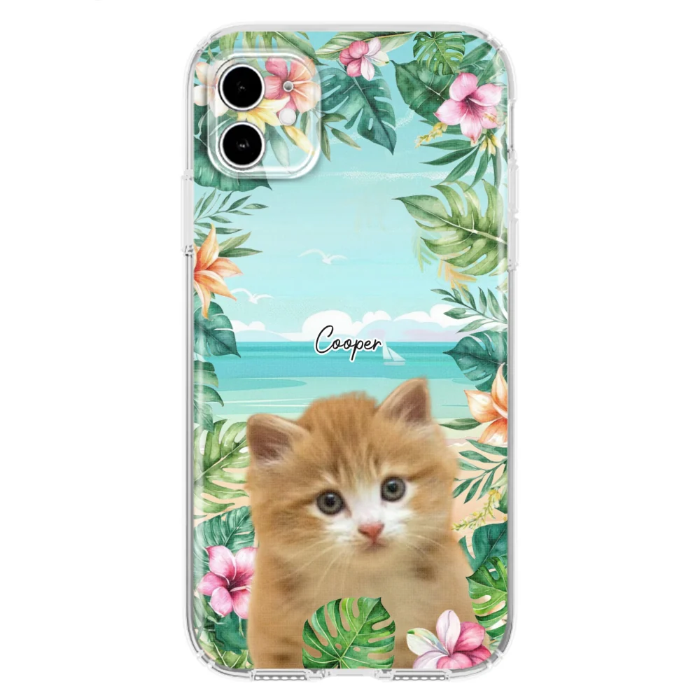 Cat Summer Photo - Personalized Custom Phone Case - Image 9