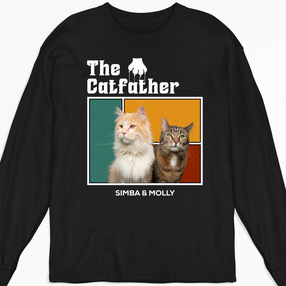 Catparents This Moment Photo - Personalized Custom Long Sleeve T-Shirt - Image 2